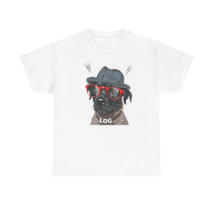 Hipster Dog Glasses T-Shirt | Eco-Limited