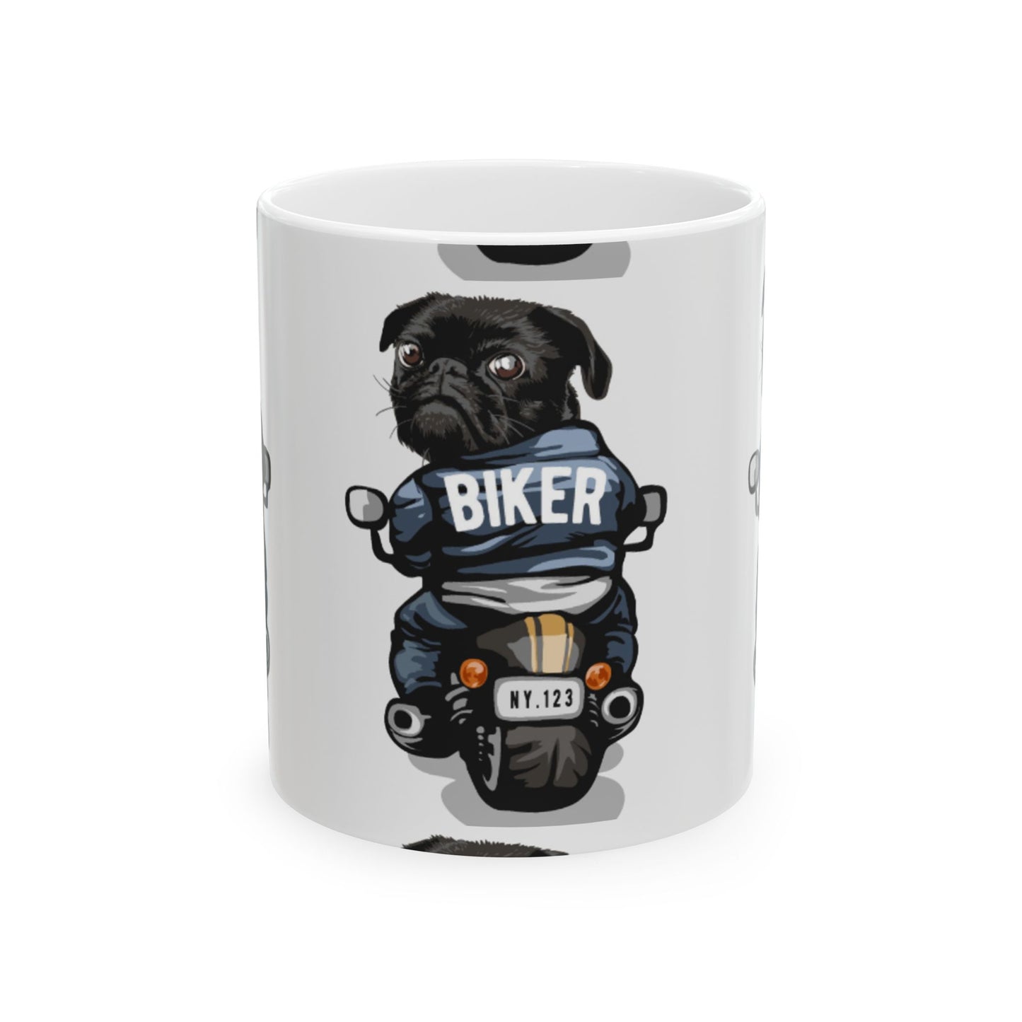 Cute Motorcycle Dog Coffee Cup (11oz, 15oz)