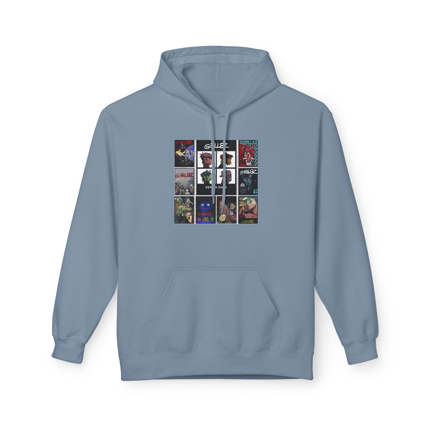 Gorillaz Album Art Collage Graphic Hoodie | Eco-Limited
