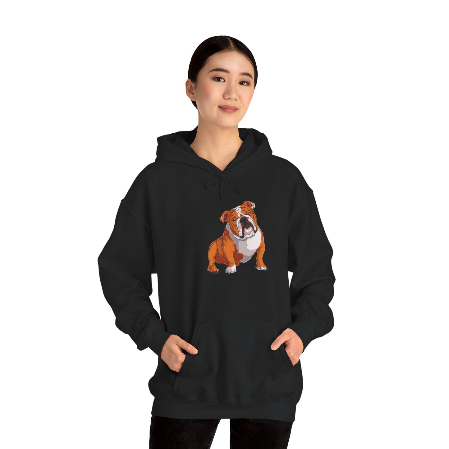 Cute English Bulldog Graphic Hoodie|Eco-Friendly - Limited