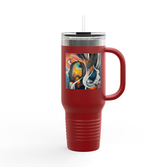 Abstract Expression Portrait Insulated Tumbler | Eco-Limited