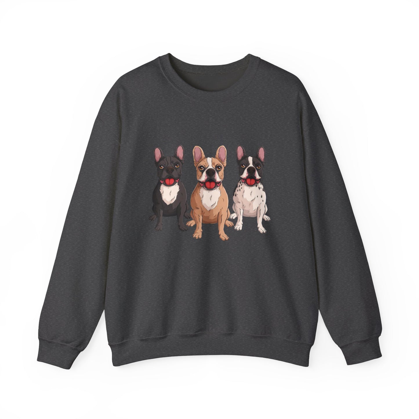 French Bulldog Trio Graphic Sweatshirt|Eco-Friendly - Limited