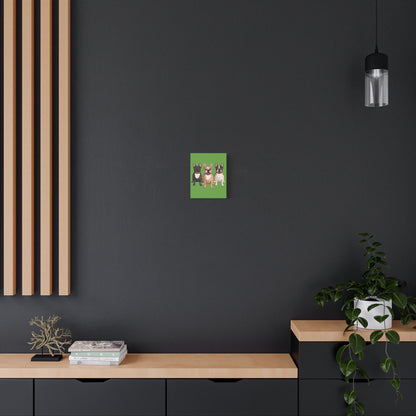 French Bulldog Trio Canvas Wall Art|Eco-Friendly - Limited