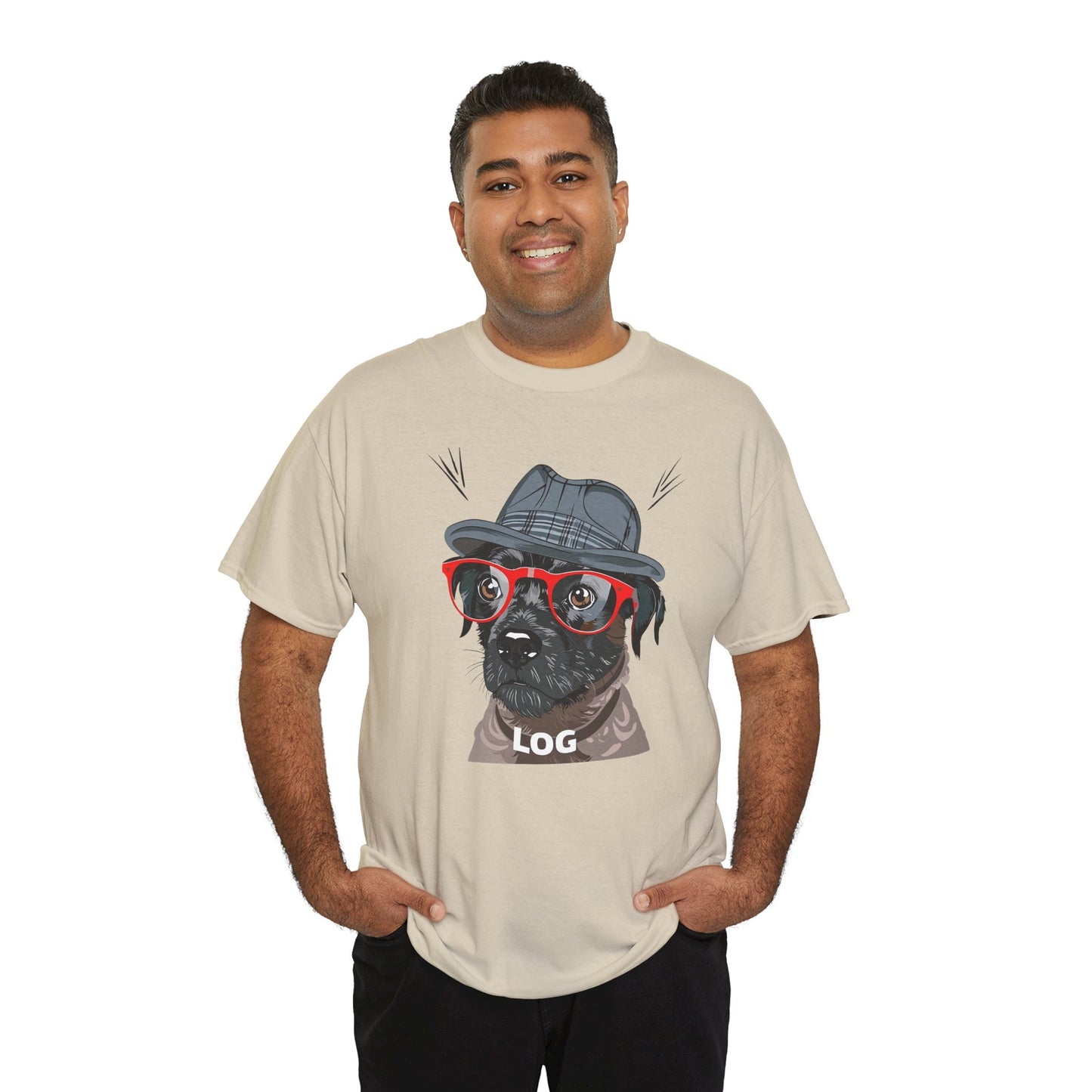 Hipster Dog Glasses T-Shirt | Eco-Limited