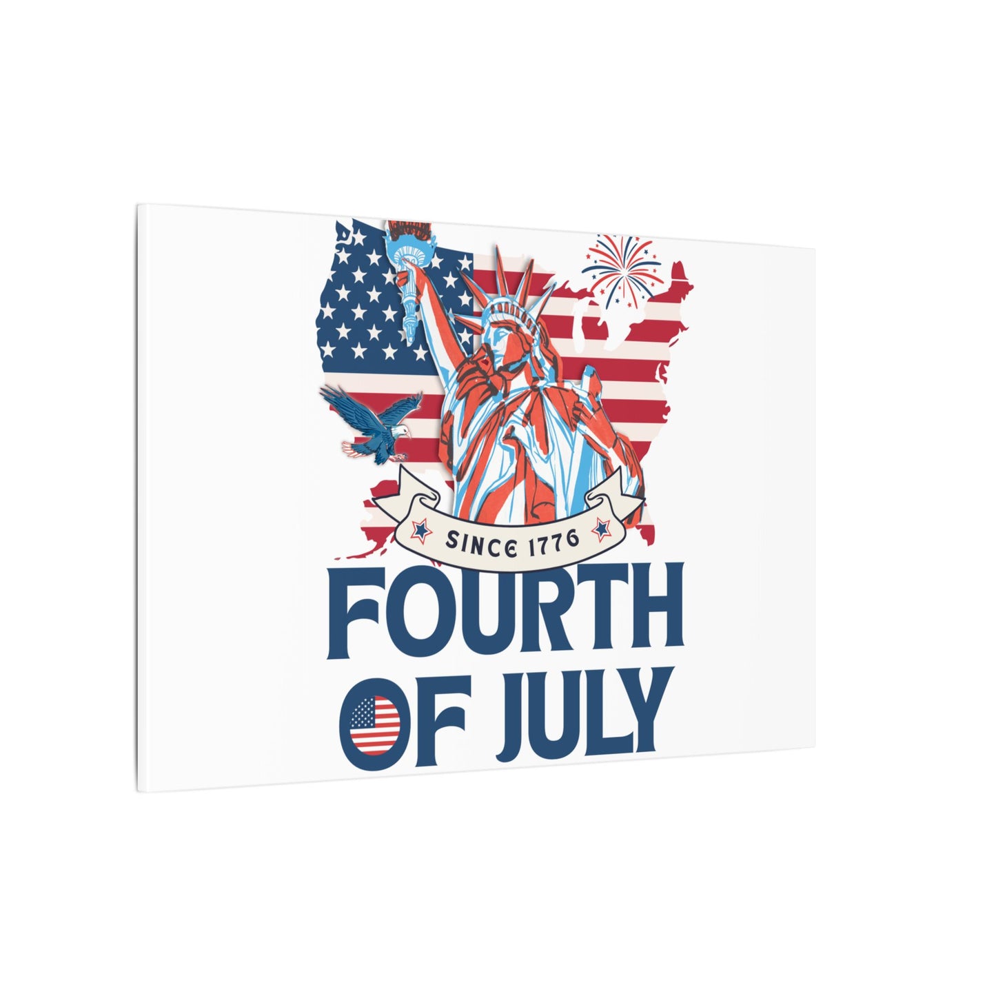 Fourth of July Canvas Wall Art
