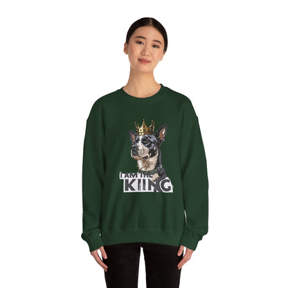 King Dog Crown Art Sweatshirt | Eco-Limited