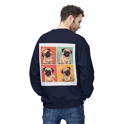 Pug Pop Art Sweatshirt | Eco Limited