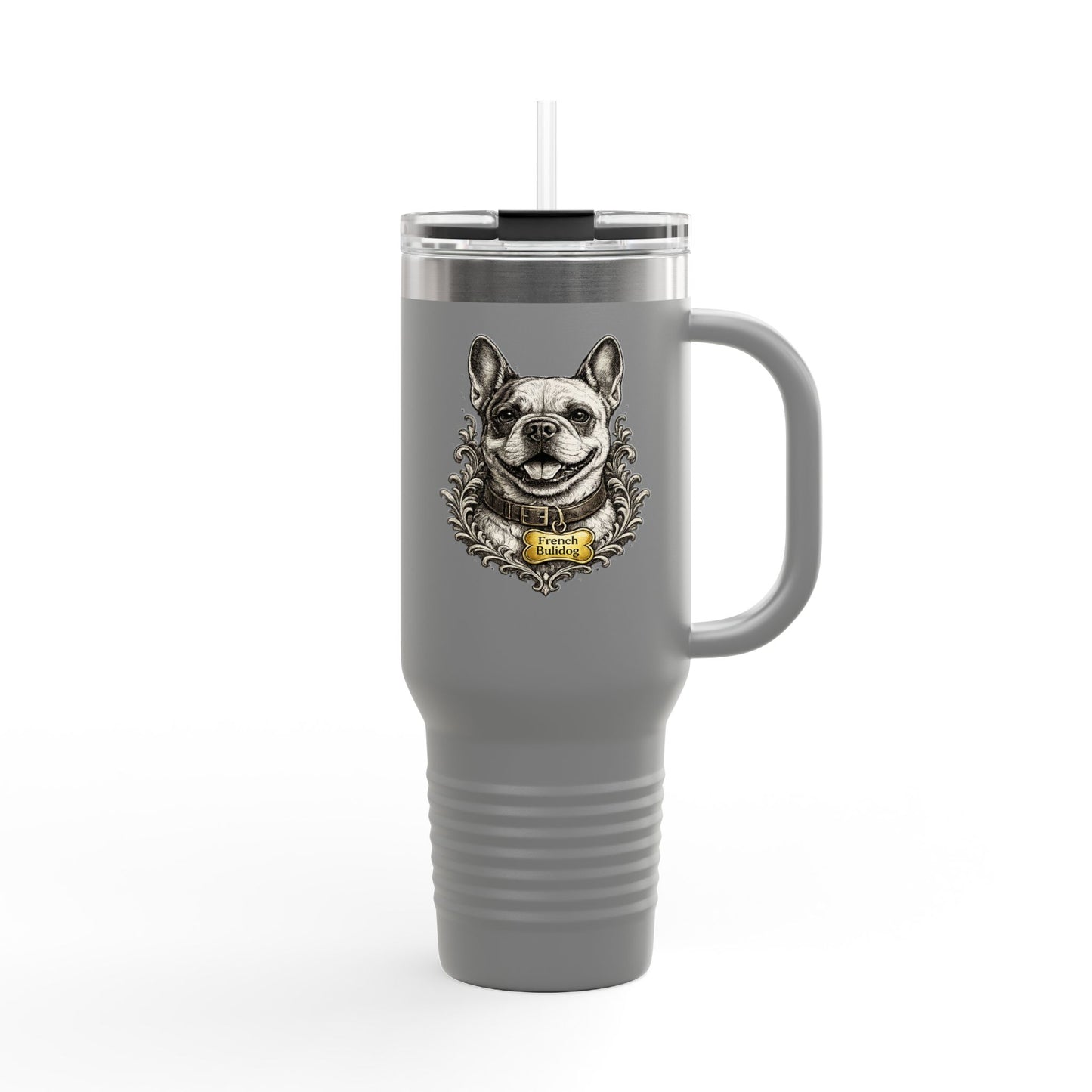 French Bulldog Emblem Stainless Steel Tumbler | Eco-Limited