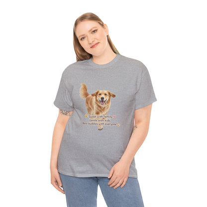 Golden Buddy Character T-Shirt | Eco-Limited