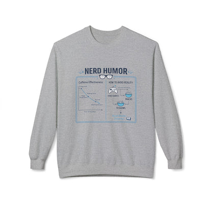 Nerd Humor Caffeine Chart Crewneck Sweatshirt | Eco-Limited