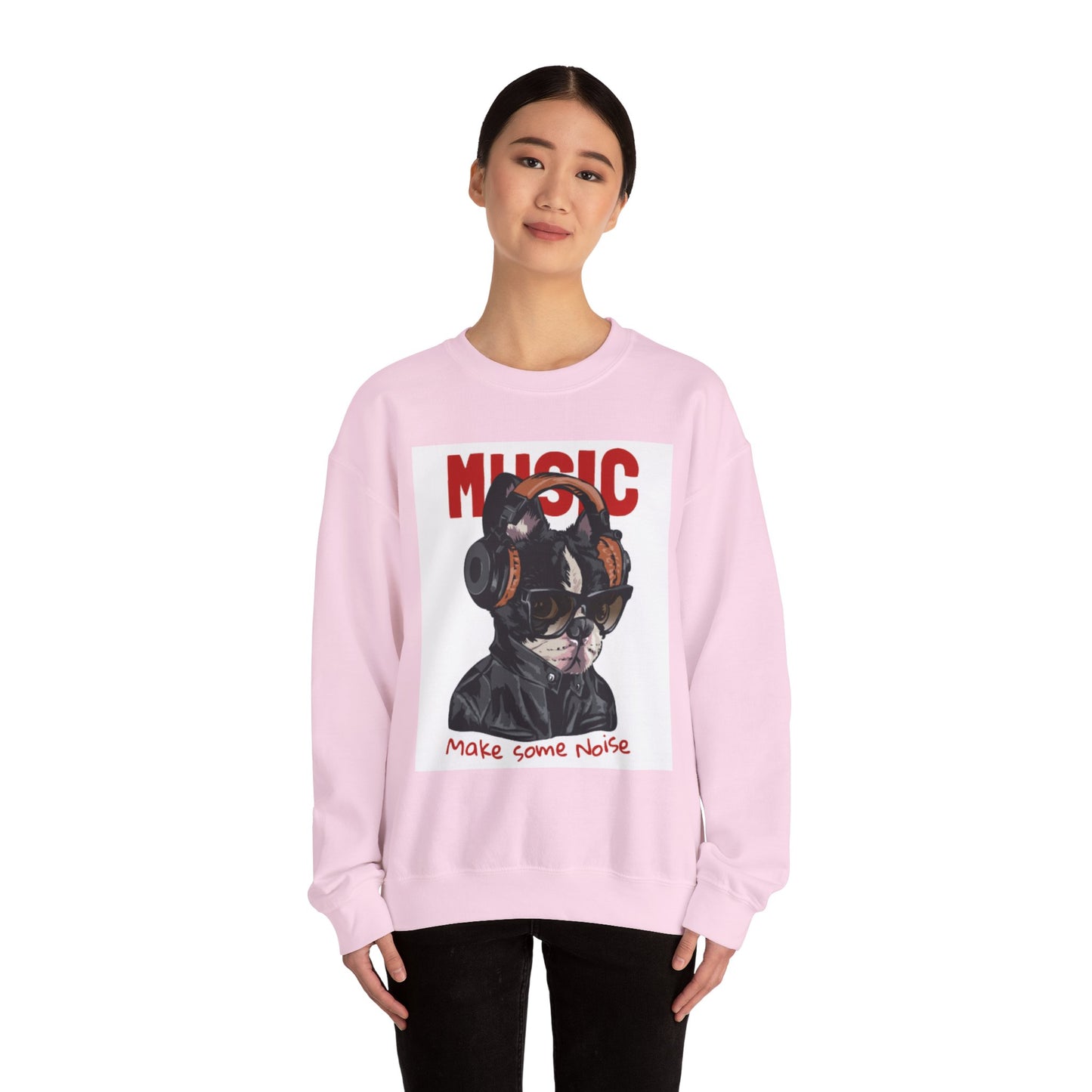 Music Dog “Make Some Noise” Graphic Sweatshirt | Eco-Limited