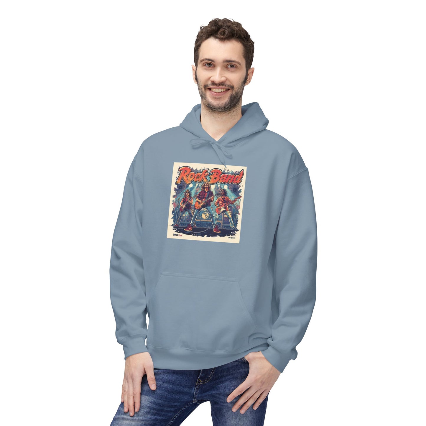 Retro Rock Band Vintage Poster Hoodie|Eco-Friendly - Limited