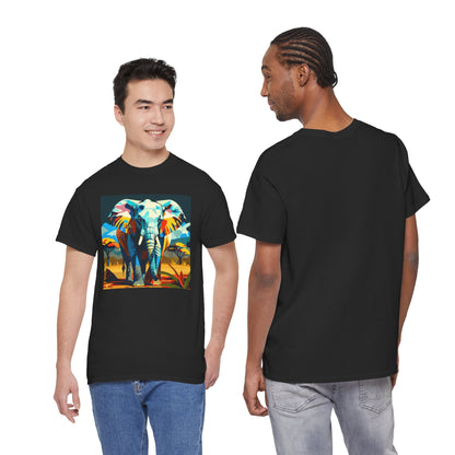 Colorful Elephant Art T-Shirt | Eco-Limited
