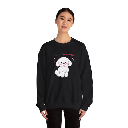 You're Awesome Puppy Graphic Sweater | Eco-Limited