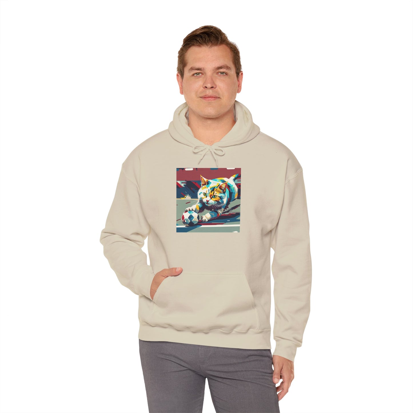 Color Pop Cat Art Hoodie | Eco-Limited