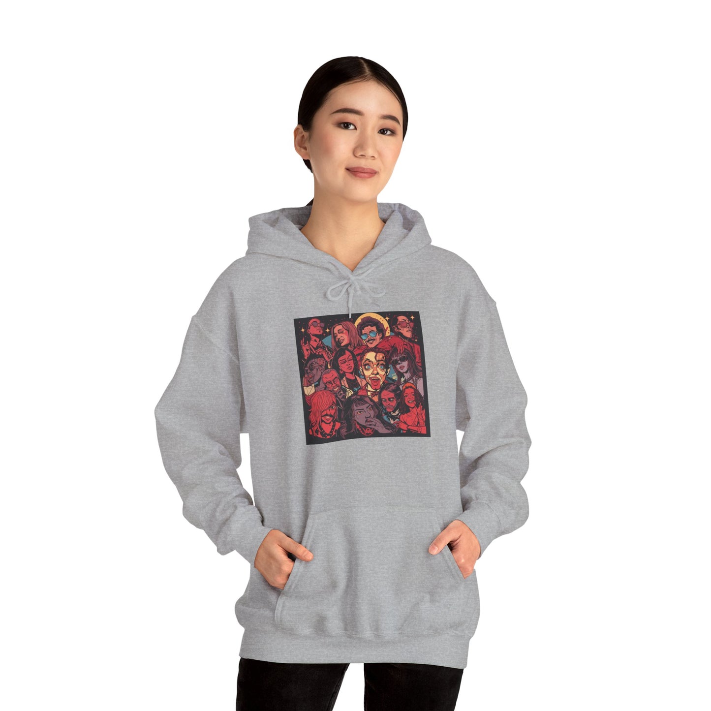 Street Pop Art Hoodie Bold Graphic Urban Fashion Unisex Pullover