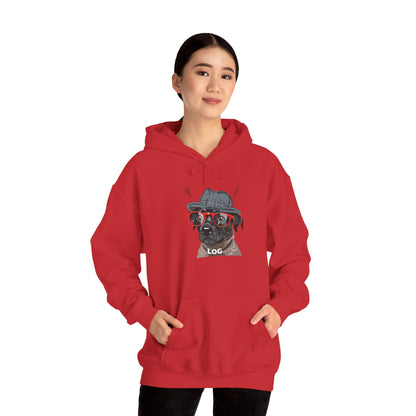 Hipster Pug Illustration Hoodie | Eco-Limited