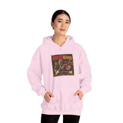 Rock Band Vintage Collage Hoodie | Eco-Limited