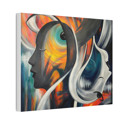 Abstract Expression Portrait Canvas | Eco-Limited