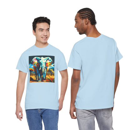Colorful Elephant Art T-Shirt | Eco-Limited