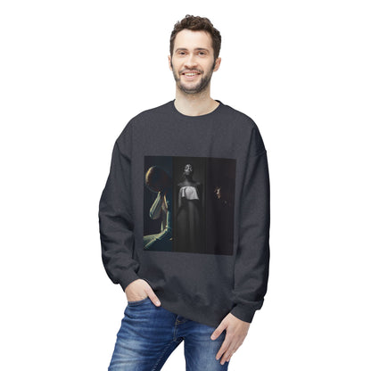 Moody Portrait Triptych Graphic Sweatshirt | Eco-Limited