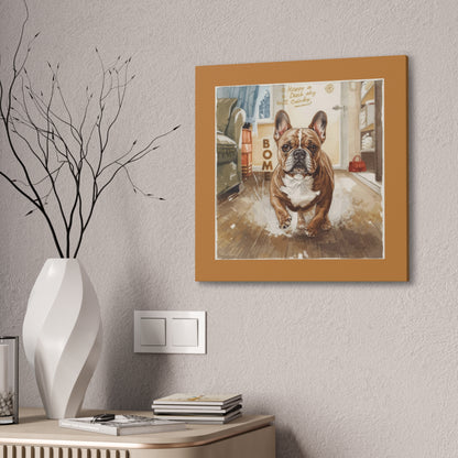 Happy Home Bulldog Canvas Art | Eco-Limited