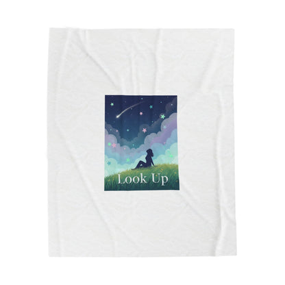 Look Up Night Sky Blanket | stargaze illustration, celestial decor