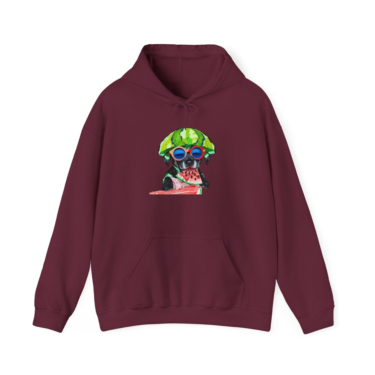 Cute Watermelon Pup Graphic Hoodie|Eco-Friendly - Limited