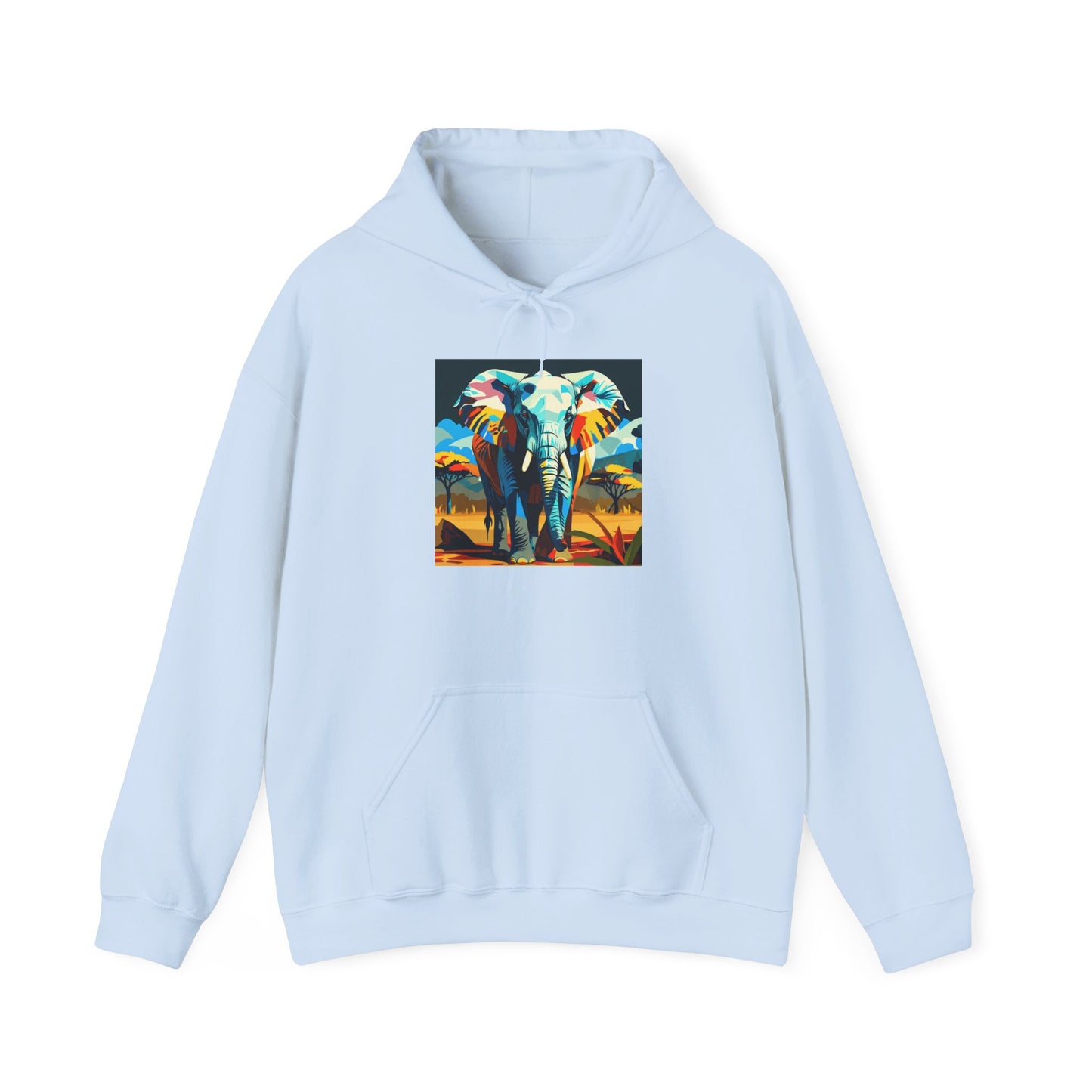 Electric Elephant Art Hoodie | Eco-Limited