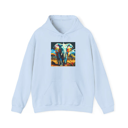Electric Elephant Art Hoodie | Eco-Limited