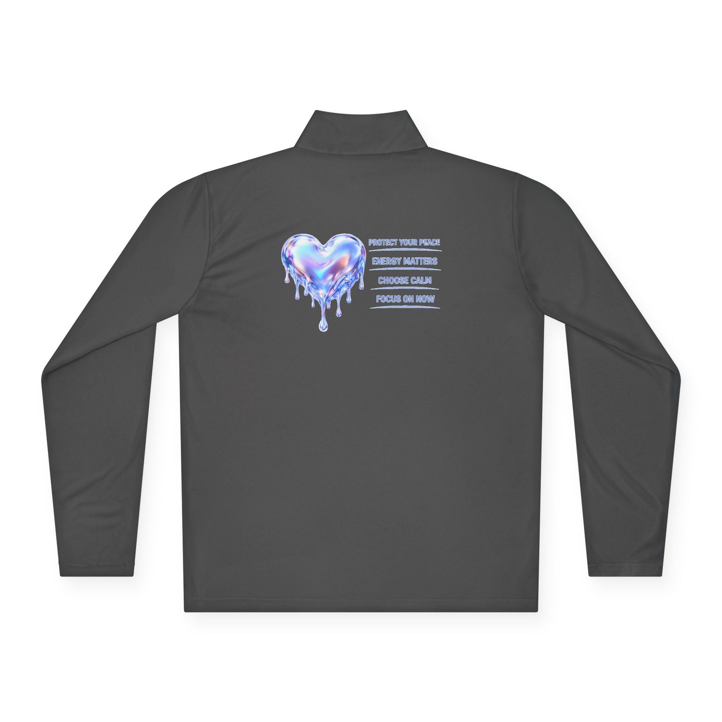 Dripping Heart Message Zip-Up Jacket | Eco-Limited