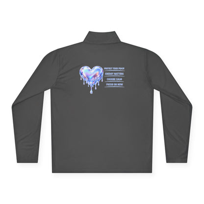 Dripping Heart Message Zip-Up Jacket | Eco-Limited