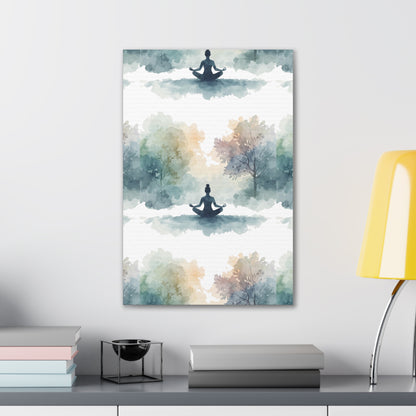Peace Within Meditation Canvas Wall Art | Eco-Limited