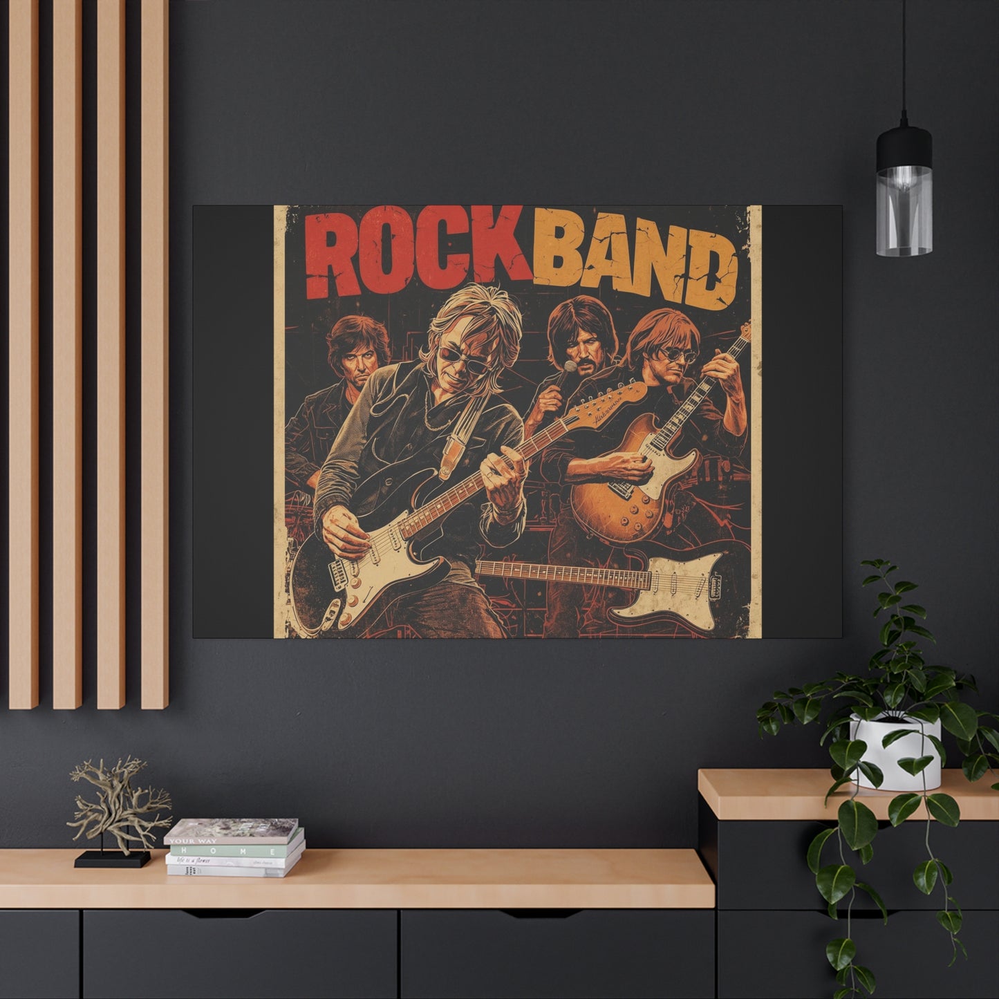 Rock Band Vintage Canvas Wall Art | Eco - Limited