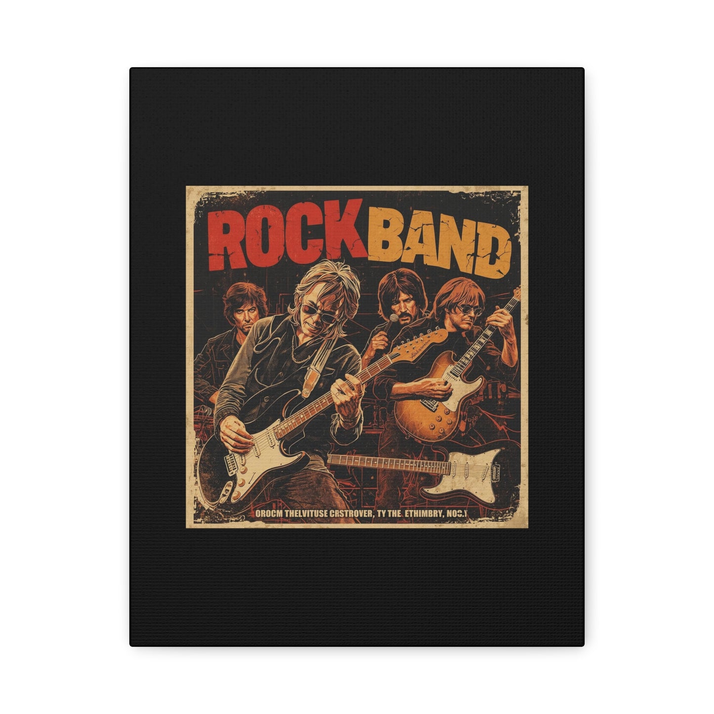 Rock Band Vintage Canvas Wall Art | Eco - Limited