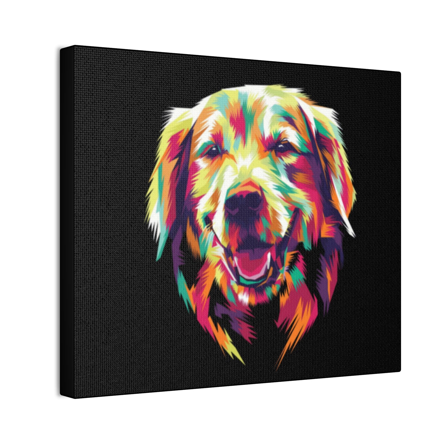 Color Burst Golden Smile Canvas | Eco-Limited