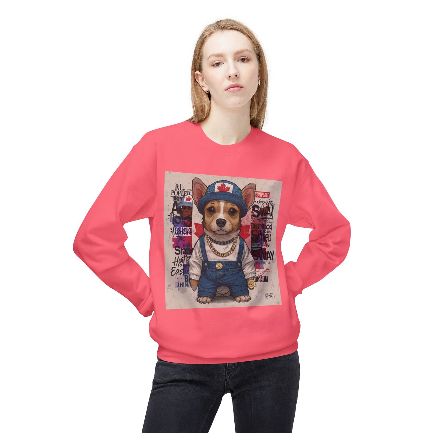 Lucky Street Pup Art Sweater | Eco-Limited
