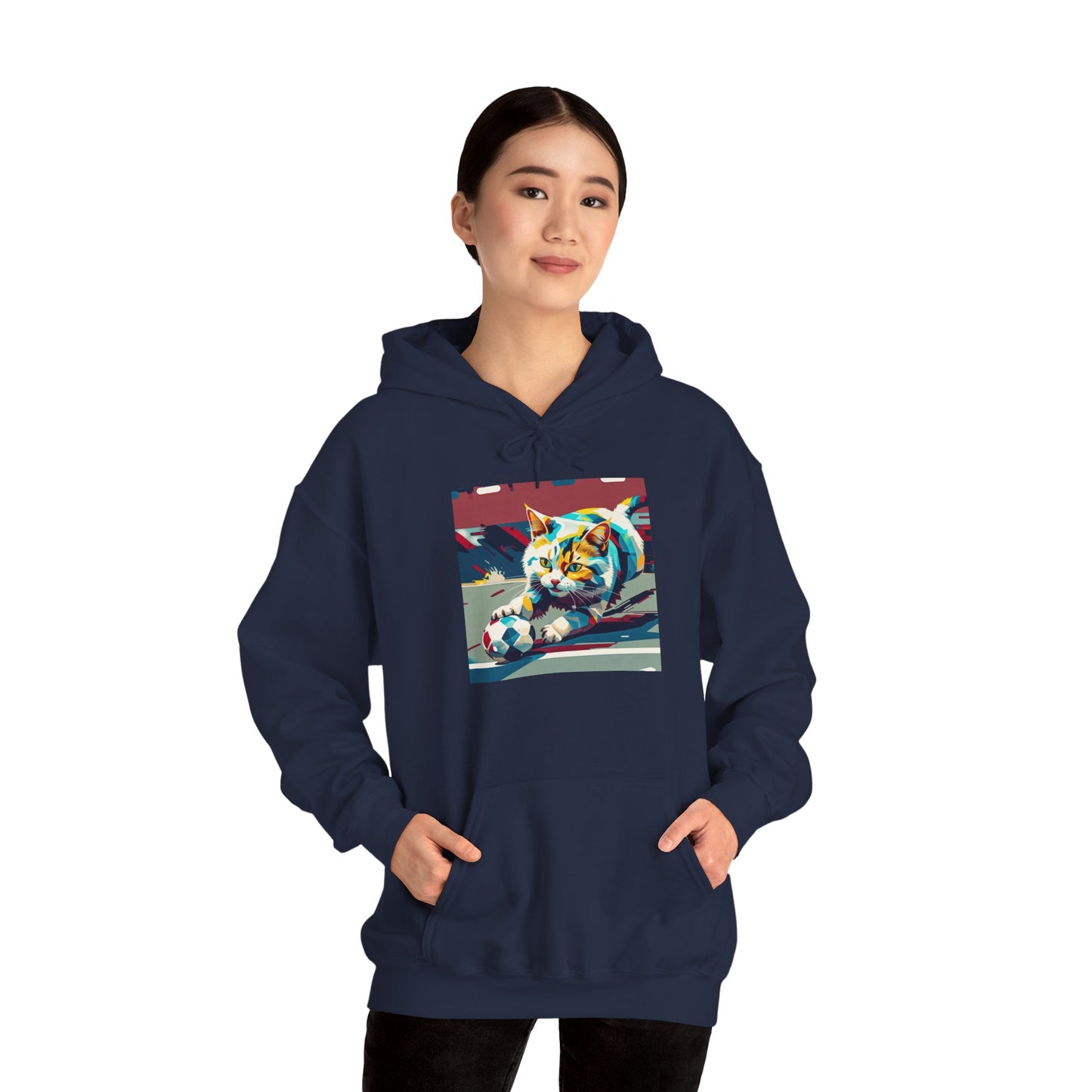 Color Pop Cat Art Hoodie | Eco-Limited