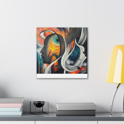 Abstract Expression Portrait Canvas | Eco-Limited