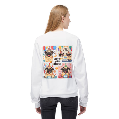 Party Hard Pug Birthday Sweater | Eco-Limited