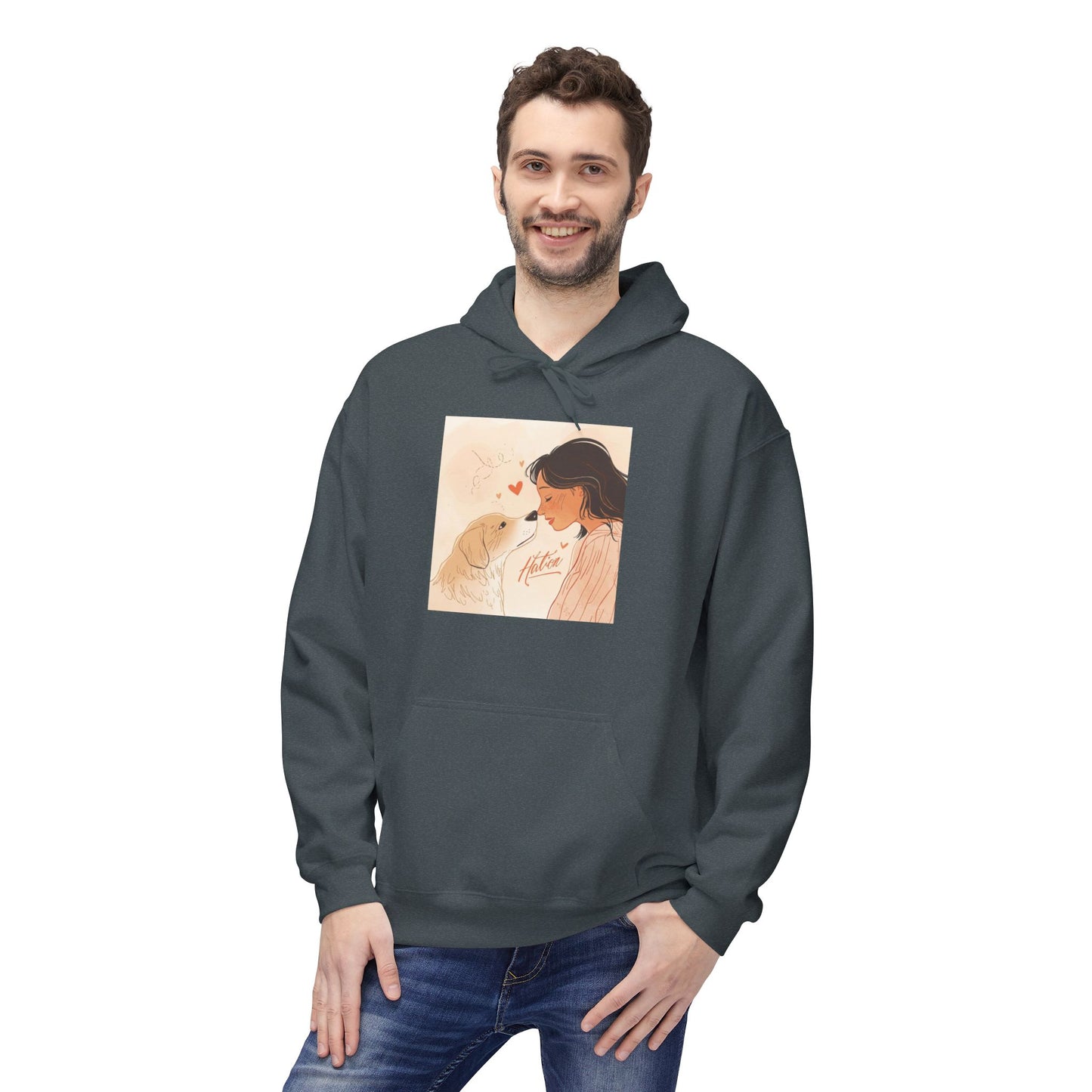 Dog Mom Love Moment Graphic Hoodie Gift | Eco-Friendly - Limited