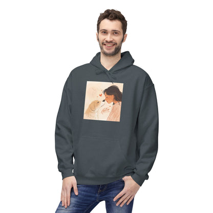 Dog Mom Love Moment Graphic Hoodie Gift | Eco-Friendly - Limited