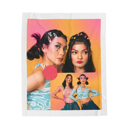 Retro Pop Velveteen Plush Blanket