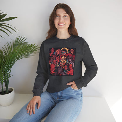 Rock Band Faces Art Sweater | Eco-Limited