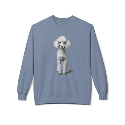 Elegant Poodle Illustration Sweatshirt | Eco-Limited