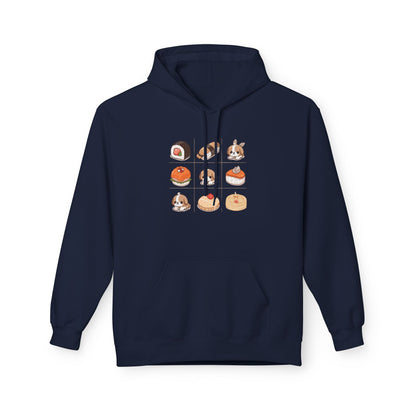 Lucky Bento Puppy Grid Hoodie | Eco-Limited