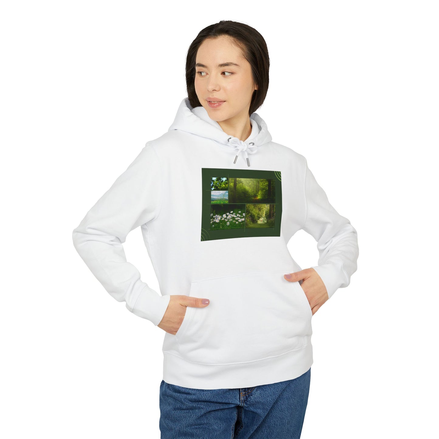 Organic Nature Grid Hoodie | Eco-Limited