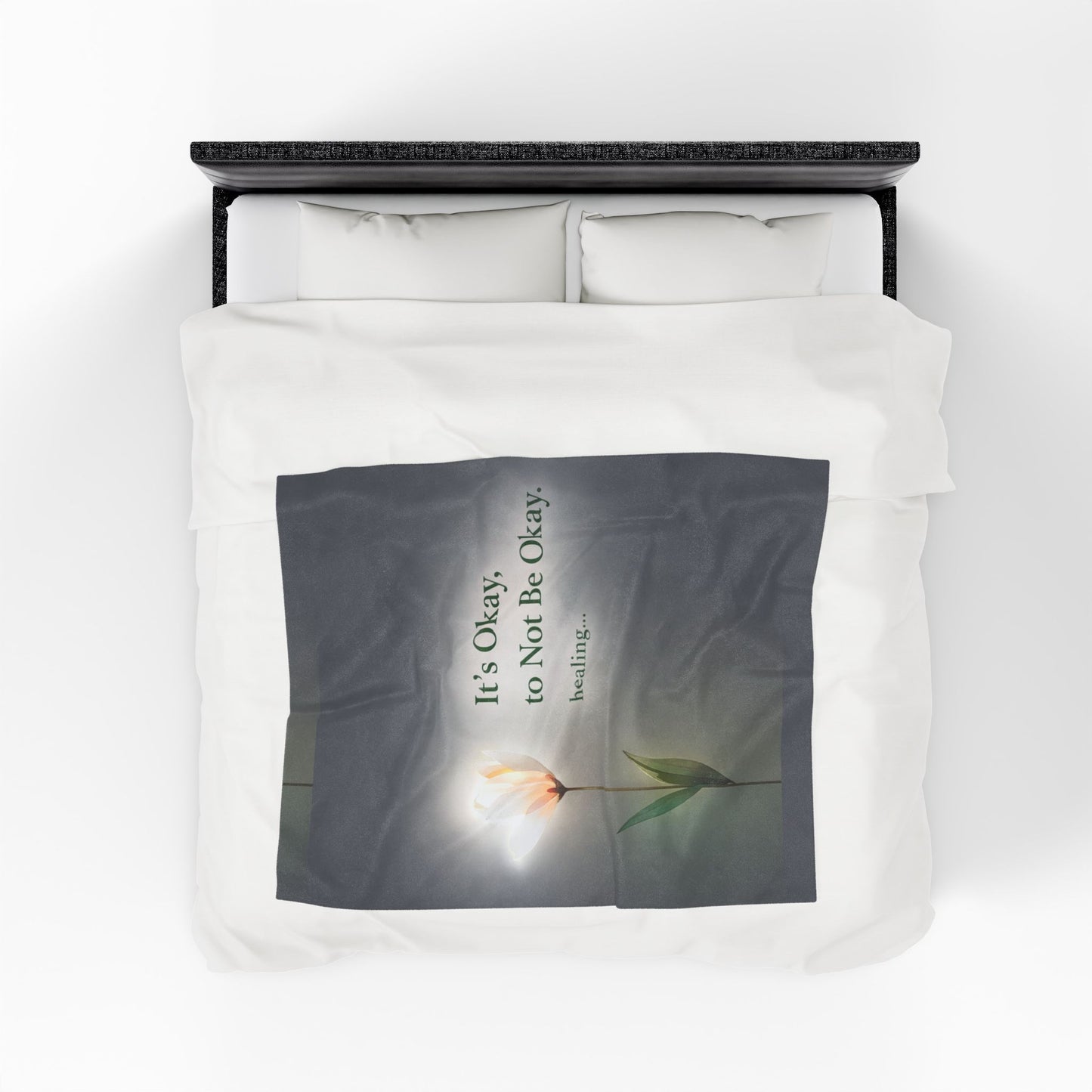 It’s Okay to Not Be Okay Healing Quote Blanket | Eco Limited