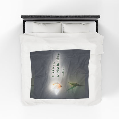 It’s Okay to Not Be Okay Healing Quote Blanket | Eco Limited