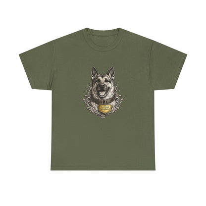 German Shepherd Ink Illustration T-Shirt | Eco-Limited